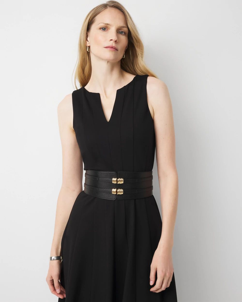 Sculptural Wide Waist Belt | White House Black Market
